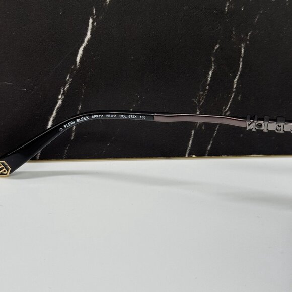 NEW SPP111 672X PHILIPP PLEIN SLEEK GREY UNISEX SUNGLASSES - Picture 10 of 12